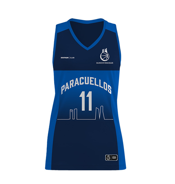 CAMISETA AZUL MUJER – CB PARACUELLOS