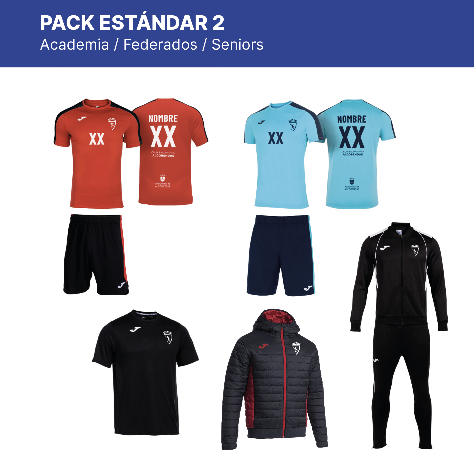 BMA – PACK ESTÁNDAR 2 MUJER – ACAD/FED/SEN