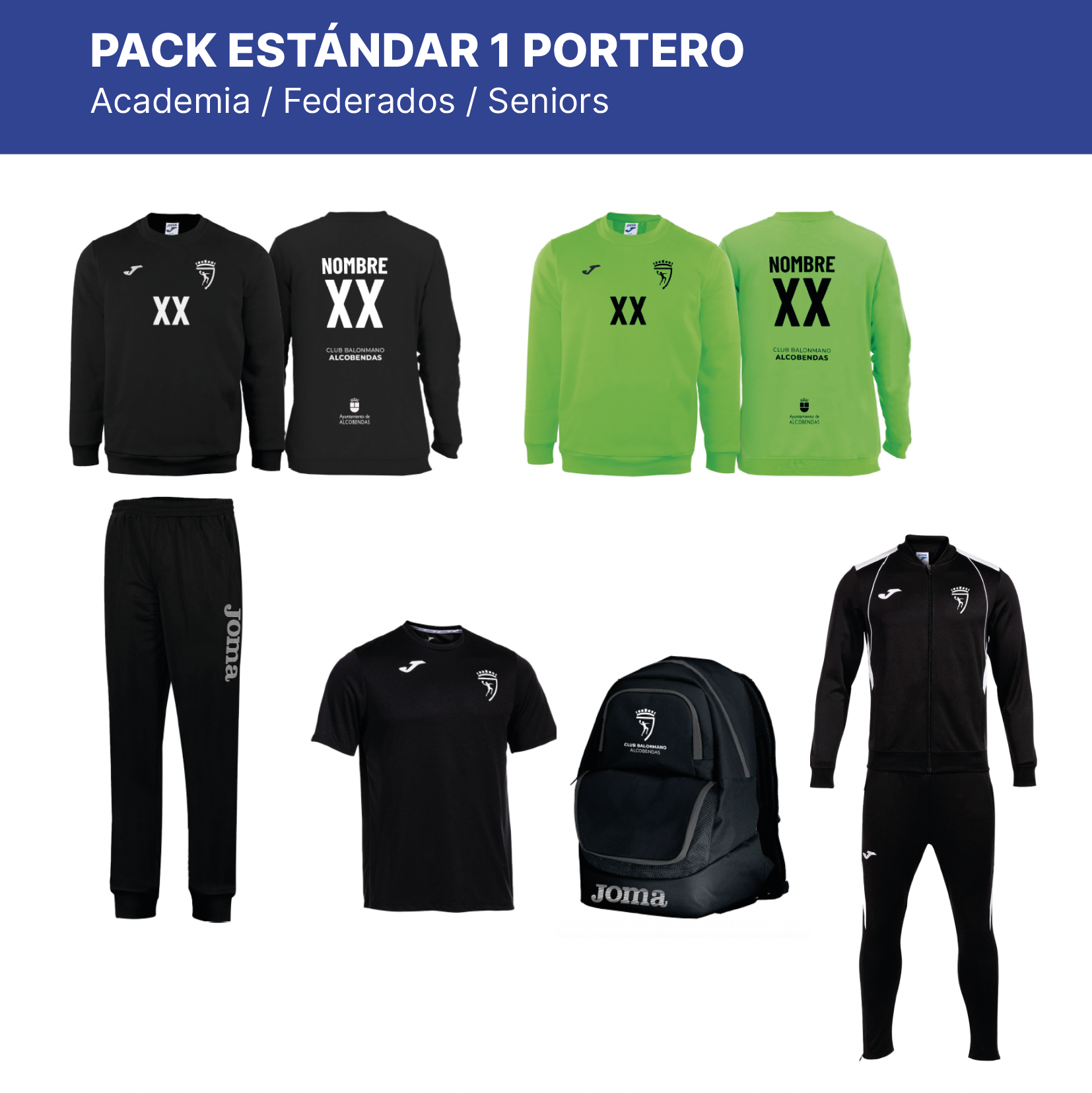 BMA - PACK ESTÁNDAR 1 PORTERO - ACAD/FED/SEN